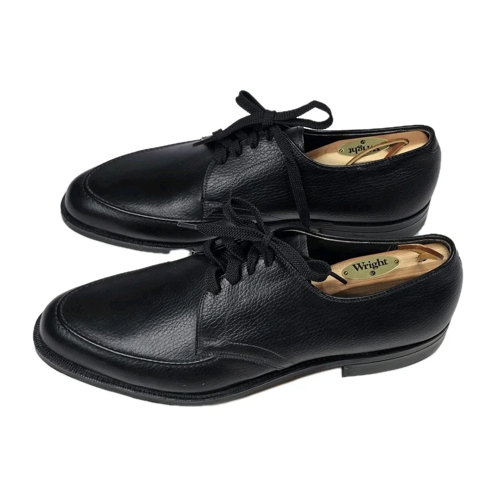 Vintage Wright Arch Preserver Rutgers Union Black Pebble Leather Shoes‎ 11.5D